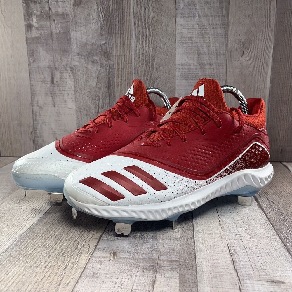 Adidas Women's Icon V Bounce W Metal Cleats Softball Shoes Red Size 7.5 G28307